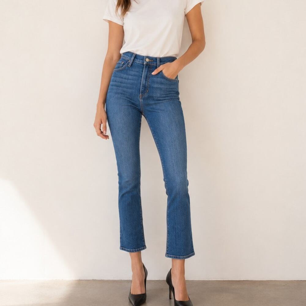 Favorite Daughter Bootcut High Rise Jeans in blue size 25